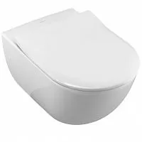 Villeroy & Boch 660010R1 Subway Чаша унитаза подвесного 37х57 см, альпийский белый CeramicPlus (660010R1P)