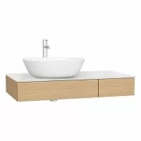 Vitra 65675 Origin Тумба для раковины 90х48 см, подвесная, левосторонняя, Light oak (светлый дуб) купить  в интернет-магазине Сквирел