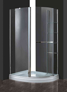 Cezares ELENA-W-RH-1-120/90-C-Cr-L Душевой уголок, профиль хром