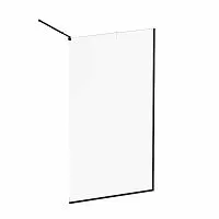 AM.PM W84WI-110-F1-BTE Func, Душевая перегородка 110x200 см, стекло прозрачное + покрытие, профиль черный