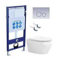 Aquatek Лея SET AQUATEK ЛЕЯ cm-019 4в1 Инсталляция с подвесным унитазом Aquatek Лея SET AQUATEK ЛЕЯ cm-019 4в1 Инсталляция с подвесным унитазом