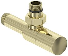 Сунержа 020-1400-1212 Вентиль угловой, (цилиндр) G 1/2" НР х G 1/2" НР, шампань