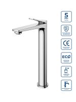 BelBagno Unique UNIQUE-LMC-CRM-W0 Смеситель для накладной раковины