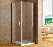 Aquanet AE12-N-80H190U-CT + AE12-N-90H190U-CT Cinetic Душевое ограждение 91х81 см, хром