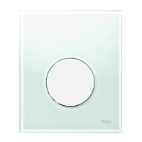 TECE 9242651 TECEloop Urinal, Кнопка смыва, стекло зеленое/клавиша белая