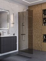 BelBagno Uno UNO-L-1-TB-60-C-GM Душевая перегородка