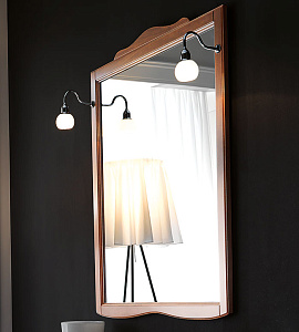 Kerasan Retro 734540 noce зеркало в деревянной раме 92xh116, цвет noce(орех)