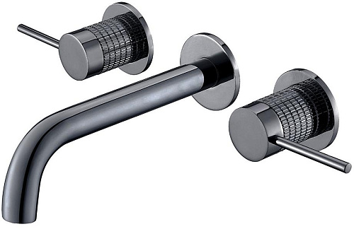 Vincea VBFW-4G1GM Groove Смеситель для раковины, встраиваемый, вороненая сталь Vincea VBFW-4G1GM Groove Смеситель для раковины, встраиваемый, вороненая сталь