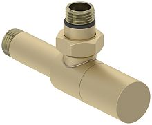 Сунержа 022-1400-1212 Вентиль угловой, (цилиндр) G 1/2" НР х G 1/2" НР, матовая шампань