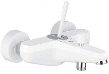 Grohe 23431LS0 Eurodisc Joystick Смеситель для ванны, внешний монтаж, белая луна/хром