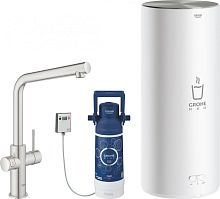 Grohe 30325DC1 Red Duo Смеситель для мойки, с бойлером, общая емкость 7 л., суперсталь