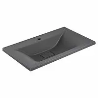 Vincea VCB-3M750G Раковина из кварцевого камня, 75х45 см, серый матовый