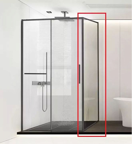 Vincea Slim Soft VSG-1SS900CLGM Боковая стенка