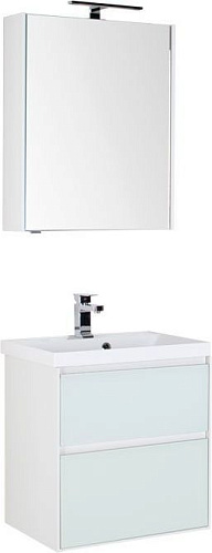 Aquanet 00240458 Гласс Комплект мебели для ванной комнаты, белый купить  в интернет-магазине Сквирел