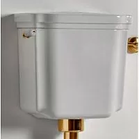 Kerasan 418301bi Waldorf Бачок для унитаза, с боковым отверстием для ручки механизма, белый