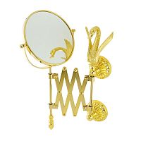 Migliore 26130 Luxor Зеркало оптическое пантограф D18 см, (3Х) настенное, золото купить  в интернет-магазине Сквирел