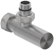 Сунержа 071-1400-1234 Вентиль угловой, (цилиндр) G 1/2" НР х G 3/4" НГ, сатин