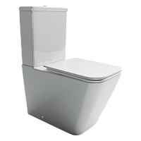 Ceramica Nova CN1803-B Cubic Rimless Чаша унитаза напольного/пристенногом, 36х64 см, глубокий смыв, белая