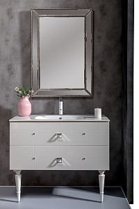 Тумба Armadi Art Piazza 100 белая хром