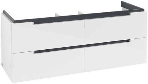 Villeroy & Boch A69800DH Subway 2.0 Тумба под раковину 129х45 см, белый глянцевый (Glossy White)