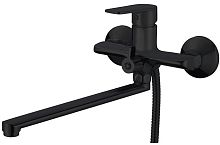 Osgard 87223 Platt Black Смеситель для ванны, с длинным изливом, черный