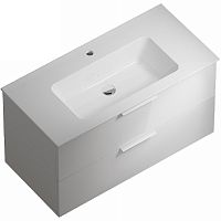Kerama Marazzi PI.F.95/WHT Piano Forte Тумба под раковину подвесная 95х45 см, белый глянец купить  в интернет-магазине Сквирел