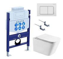 Aquatek ЛИБРА SET AQUATEK ЛИБРА T-TDI004 Комплект: Унитаз, Инсталляция, Кнопка смыва