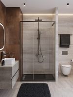 Cezares LUX LUX-B-FS-11-130-C-GM Душевая дверь в нишу