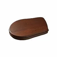 Kerasan 108640 noc/br Retro Сиденье для унитаза, микролифт, дерево/петли бронза