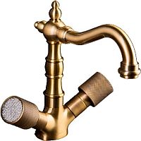 Boheme 312-Royal/CRST Royal Cristal Смеситель для умывальника, высокий, бронза