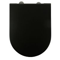 Migliore 32075 Monaco Крышка-сиденье для унитаза Standart, микролифт, черный матовый/хром