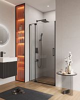 Cezares SLIDER-B-1-90/100-C-NERO Душевая дверь