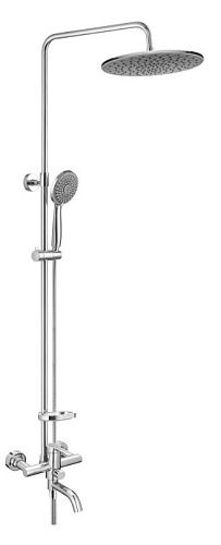 Swedbe SWEDBE 5129G1 Душевая стойка со смес., верх. и ручн.душ
