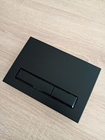 KKPol 350/PPC/142-00-07 M08 Смывная клавиша для инсталляции, черный матовый/черн глянец/черный матовый