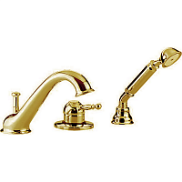 Cisal AY00126024 Arcana Royal Смеситель на борт ванны, однорычажный, излив 200 мм, золото