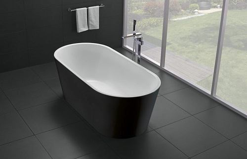 Акриловая ванна BELBAGNO BB71-1700-NERO, 1700x800x600 снято с производства