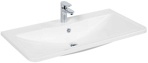 BelBagno BB900/455-LV-MR-ALR Раковина из литьевого мрамора 90х45 см, белая BelBagno BB900/455-LV-MR-ALR Раковина из литьевого мрамора 90х45 см, белая