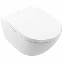 Villeroy & Boch 4670TS01 Subway 3.0 Комбинированная система (4670T001 унитаз 37х56 см подвесной TwistFlush + 8M42S101 сиденье QuickRelease, SoftClosing), альпийский белый (White Alpin)