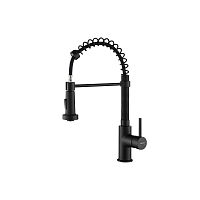 Aquatek AQ1387MB Европа Смеситель для кухни 2jet (профессиональный), черный матовый