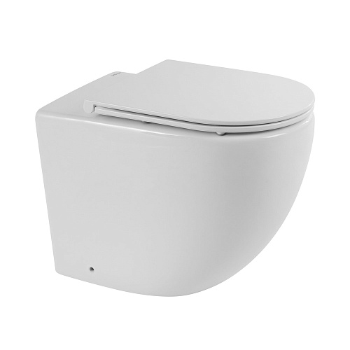 BelBagno BB2141CBR/BB870SC Унитаз приставной безободковый с быстросъемным сидением с микролифтом SFERA-R