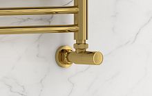 Сунержа 03-1400-1234 Вентиль угловой, (цилиндр) G 1/2" НР х G 3/4" НГ, золото