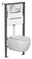Ceramica Nova  CN3001_121001CH Комплект: Унитаз, Инсталляция, Кнопка смыва