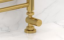 Сунержа 03-1401-1234 Вентиль прямой, (цилиндр) G 1/2" НР х G 3/4" НГ, золото