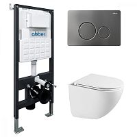 Abber BEQUEM AC1131TC-AC0105-AC0121NG Инсталляция с подвесным унитазом