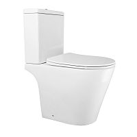 Azario AZ-1363C Flin Унитаз-компакт 365х590х790 напольный, безободковый с быстросъемным сиденьем микролифт