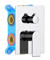 Aquatek AQ1447CR Лира Смеситель для ванны, 3 режима (внешняя и скрытая часть), хром Aquatek AQ1447CR Лира Смеситель для ванны, 3 режима (внешняя и скрытая часть), хром