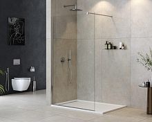 Cezares LIBERTA-L-1-125-120-C-Cr Liberta Душевая перегородка 125 см, профиль хром