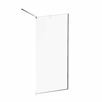 AM.PM W84WI-90-F1-MTE Func, Душевая перегородка 90x200 см, стекло прозрачное + покрытие, профиль матовый хром