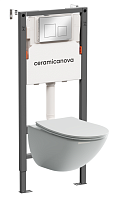 Ceramica Nova  CN1905_121002CH Комплект: Унитаз, Инсталляция, Кнопка смыва