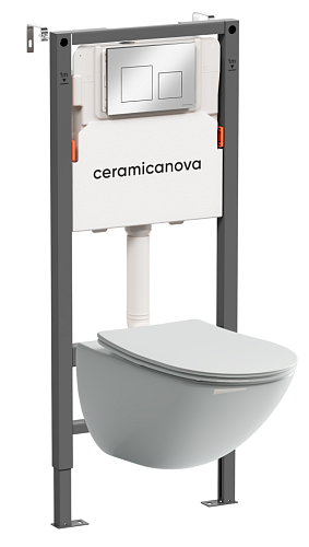 Ceramica Nova  CN1905_121002CH Комплект: Унитаз, Инсталляция, Кнопка смыва